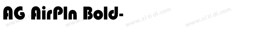 AG AirPln Bold字体转换